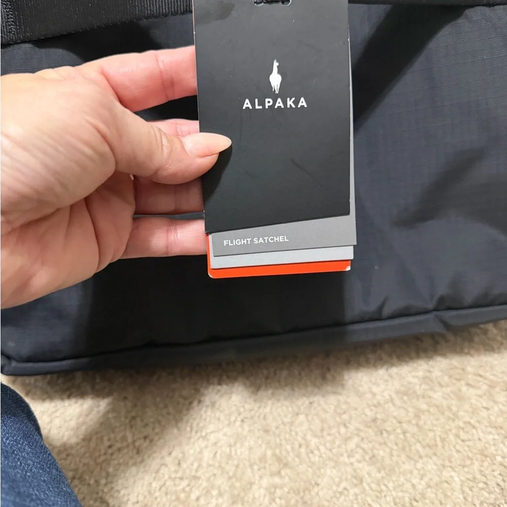 NWT Alpaka Black Flight Satchel - A2